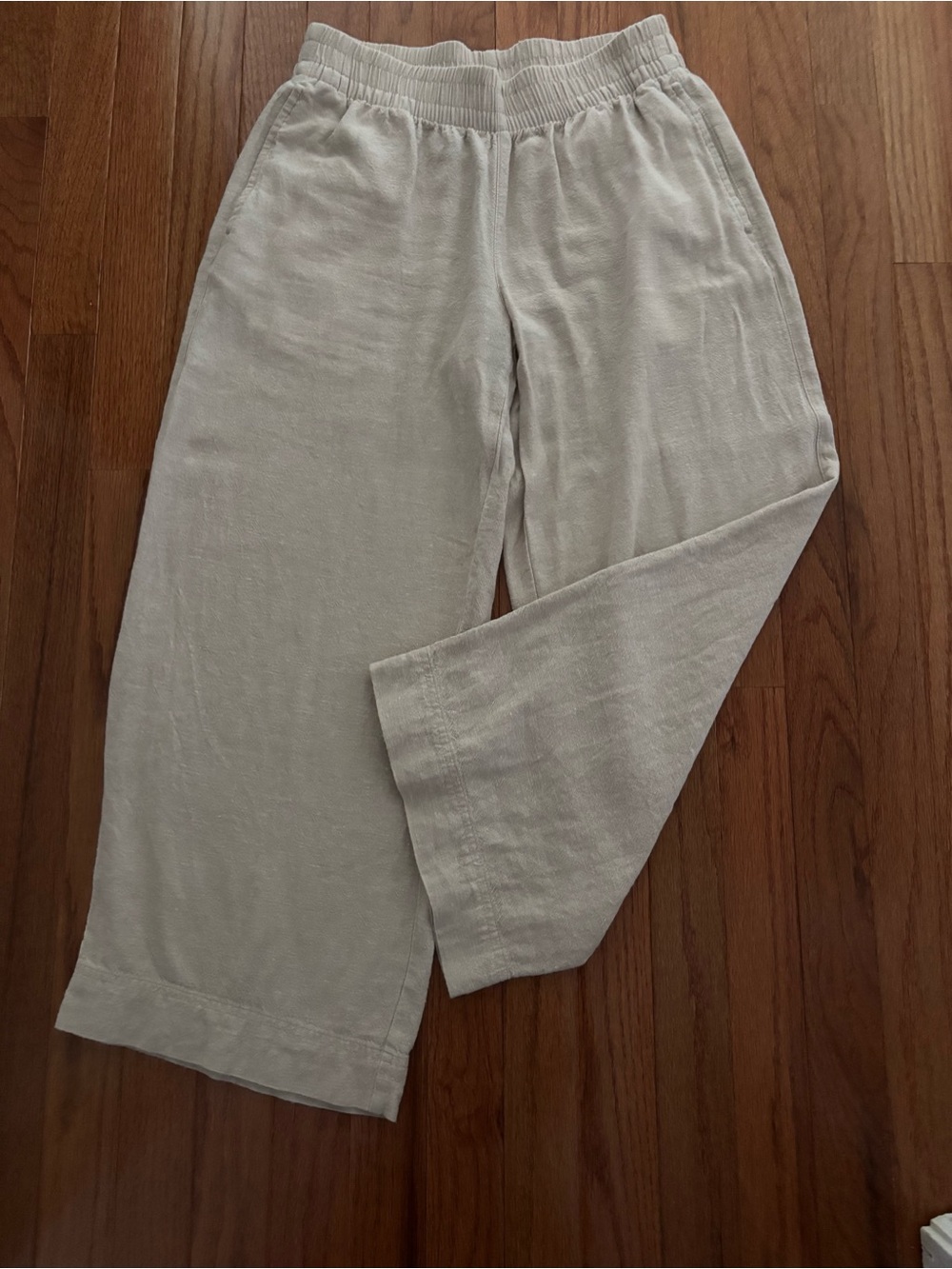 Old Navy Wide Leg Linen Pants size Petite Small Great Condition